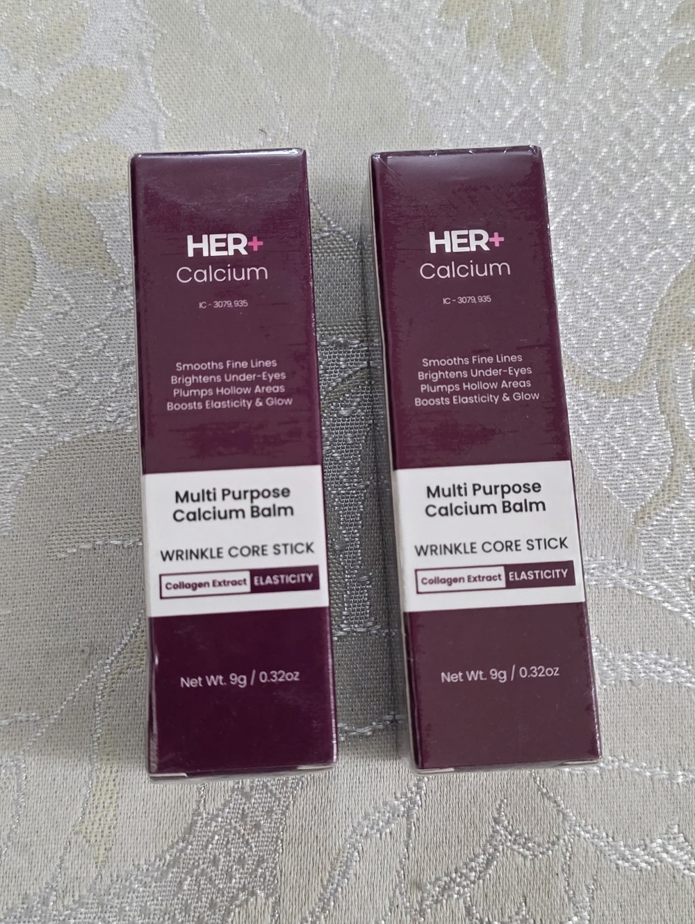2 Pack Her Calcium Multi-Purpose Balm Wrinkle Core Stick Korean Skincare Formula
